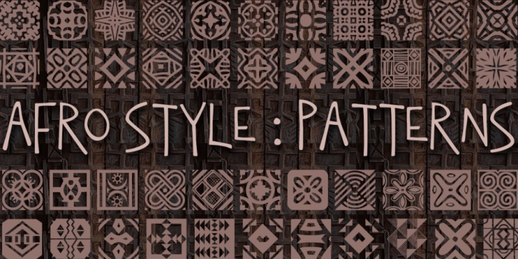 African Pattern font preview