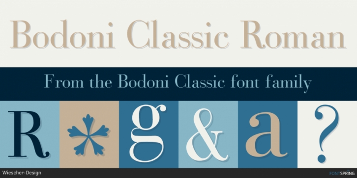 Bodoni Classic font preview