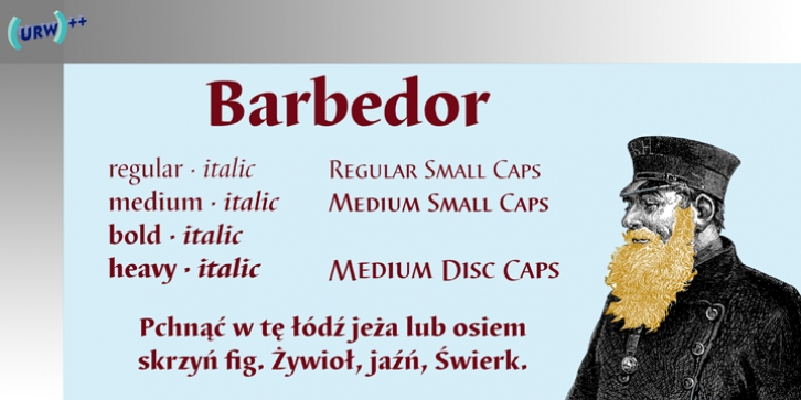 Barbedor font preview