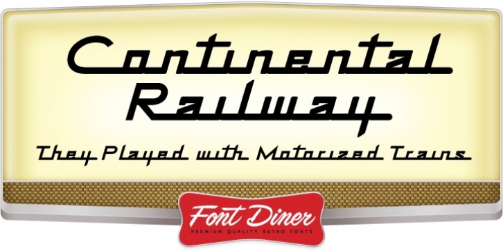 Continental Railway font preview
