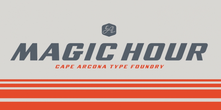CA Magic Hour font preview