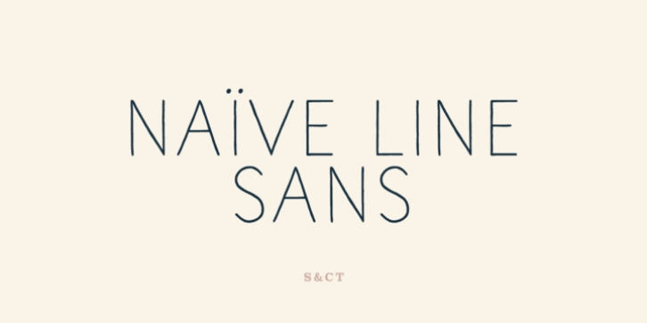 Naive Line Sans font preview