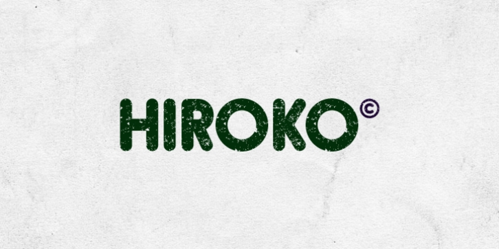 Hiroko font preview