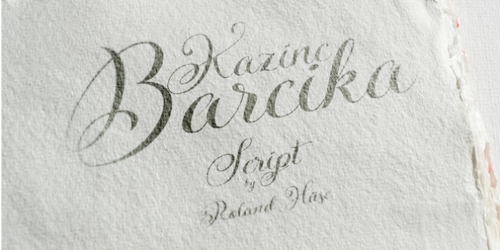 Kazincbarcika Script font preview