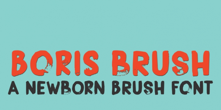Boris Brush font preview