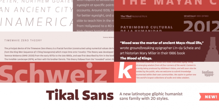 Tikal Sans font preview