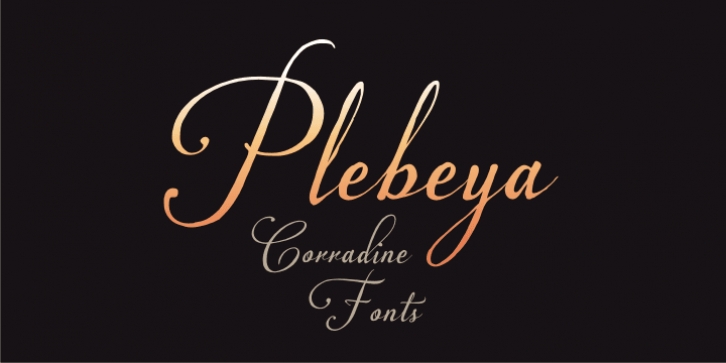 Plebeya font preview