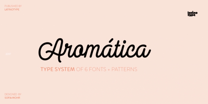 Aromática font preview