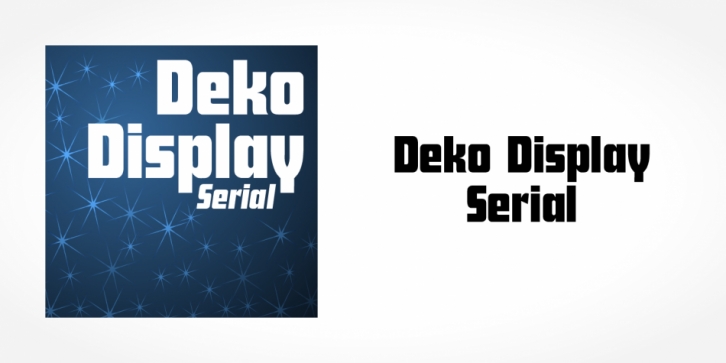 Deko Display Serial font preview