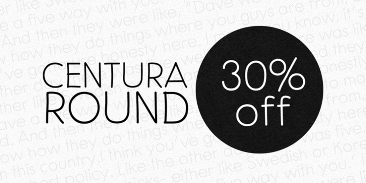 Centura Round font preview