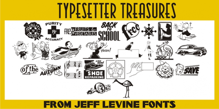 Typesetter Treasures JNL font preview