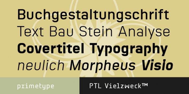 PTL Vielzweck font preview