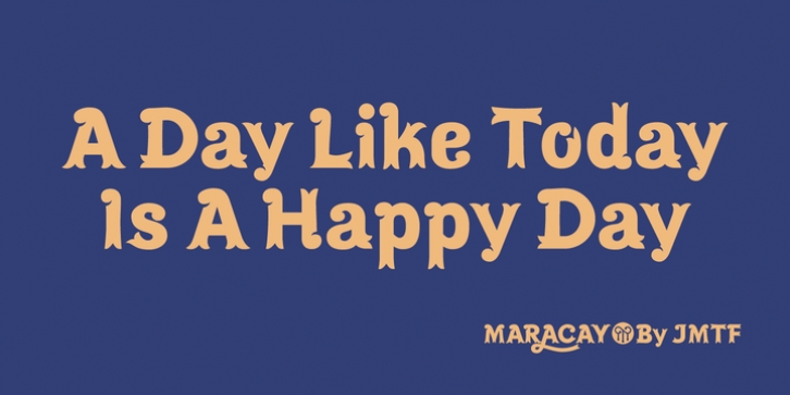 Maracay font preview