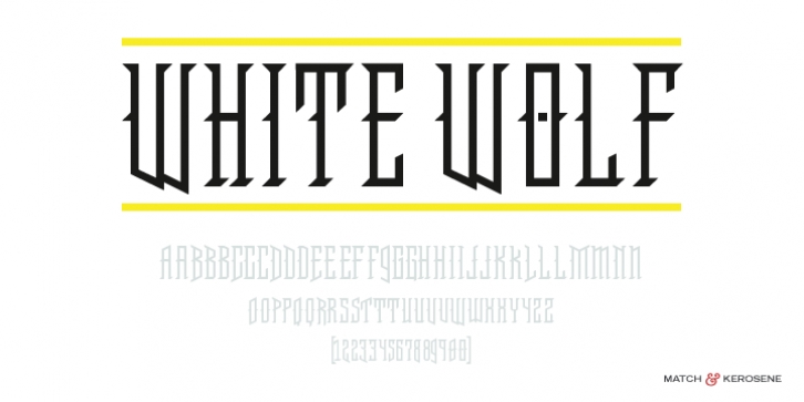 White Wolf font preview