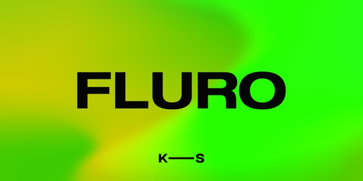 Fluro font preview