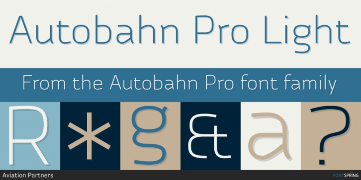 Autobahn Pro font preview