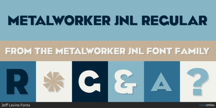 Metalworker JNL font preview