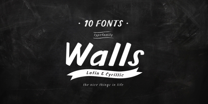 Walls font preview