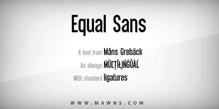 Equal Sans font preview