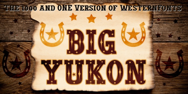 Big Yukon font preview