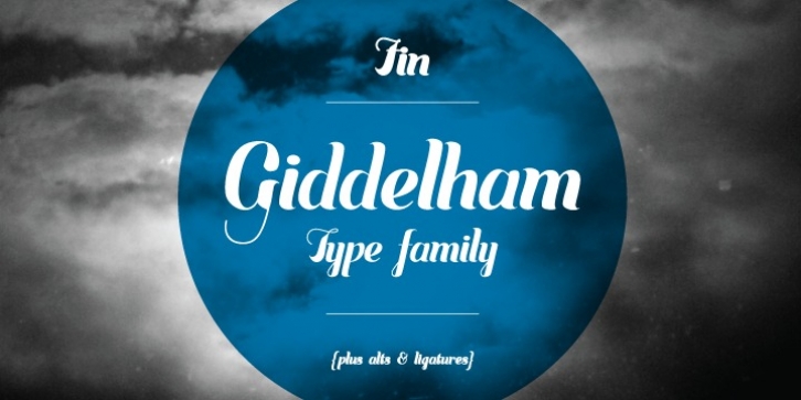 Giddelham font preview