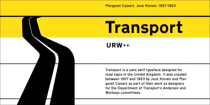 Transport font preview