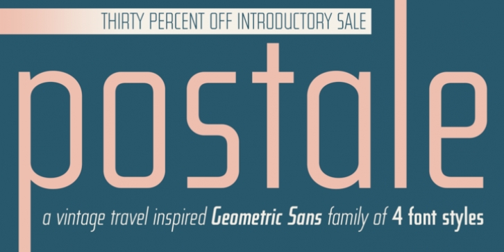 Postale font preview