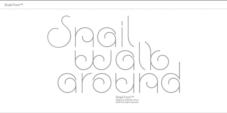 Snail font preview