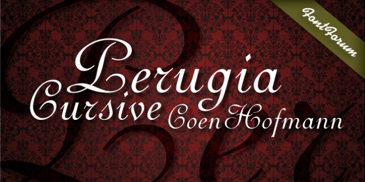 Perugia Cursive font preview