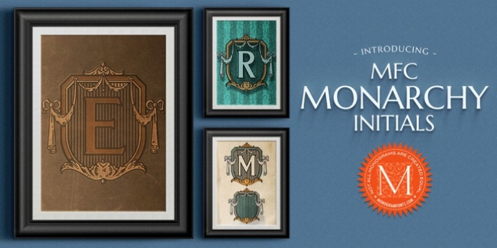 MFC Monarchy Initials font preview