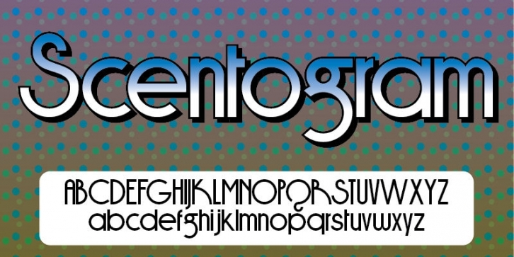 Scentogram font preview