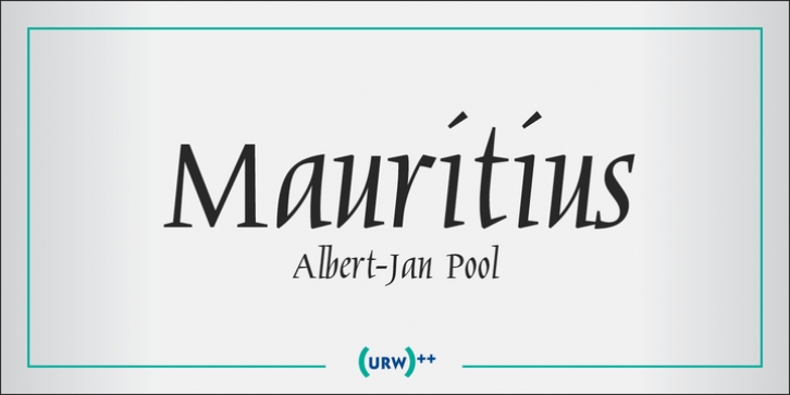 Mauritius I font preview