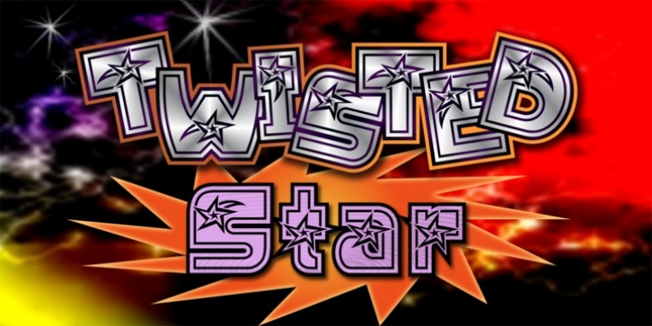 JWX Twisted Star font preview