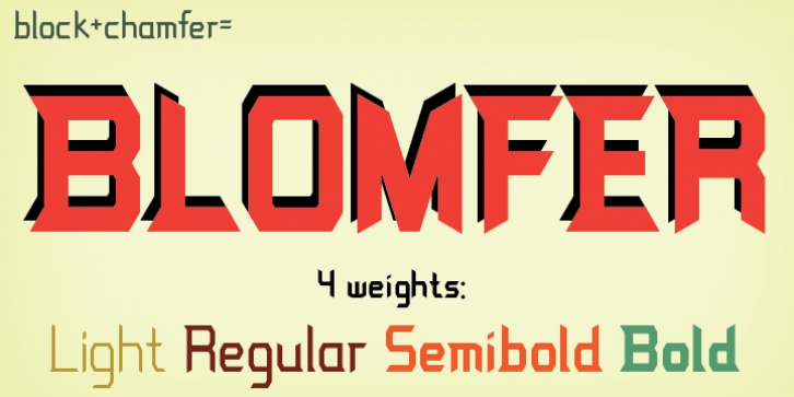 Blomfer font preview