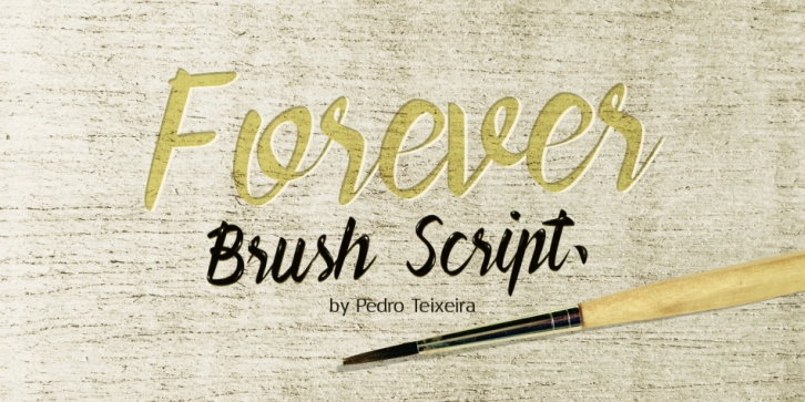 Forever Brush Script font preview