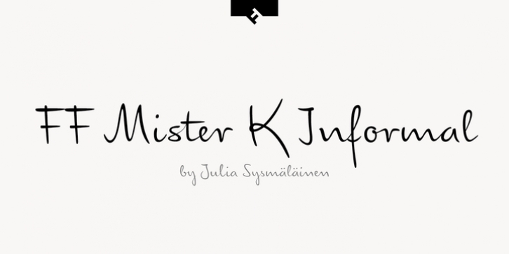 FF Mister K Informal Pro font preview