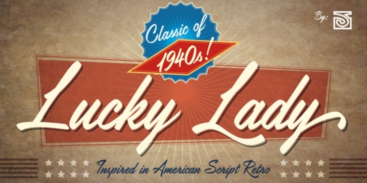 Lucky Lady font preview