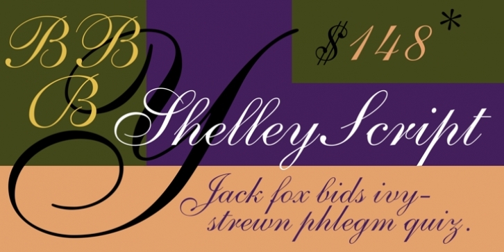 Shelley Script font preview