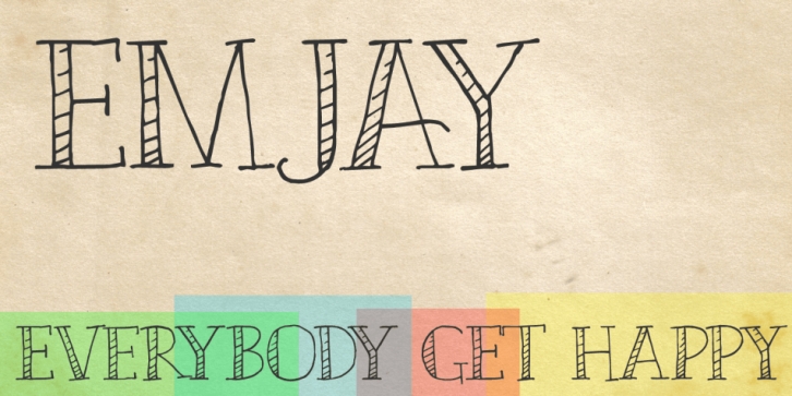 Emjay font preview