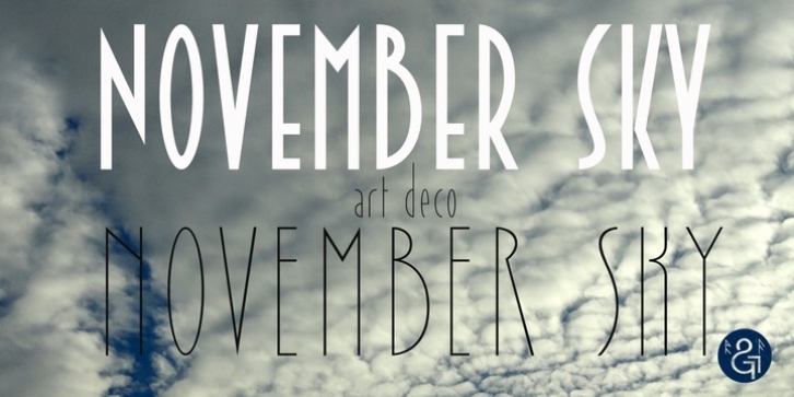 November Sky font preview