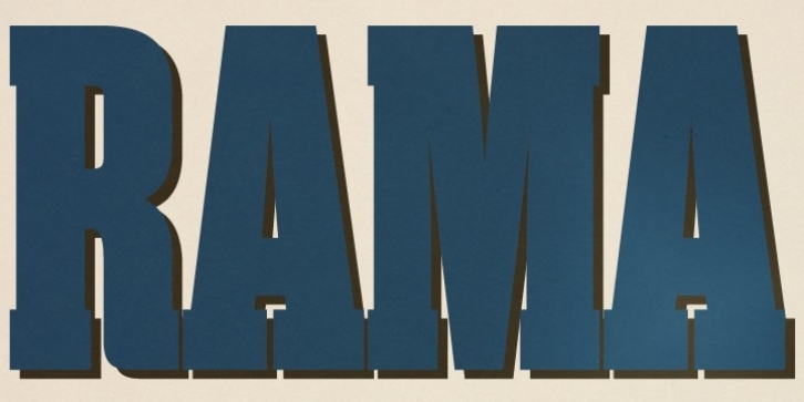 Rama Slab font preview