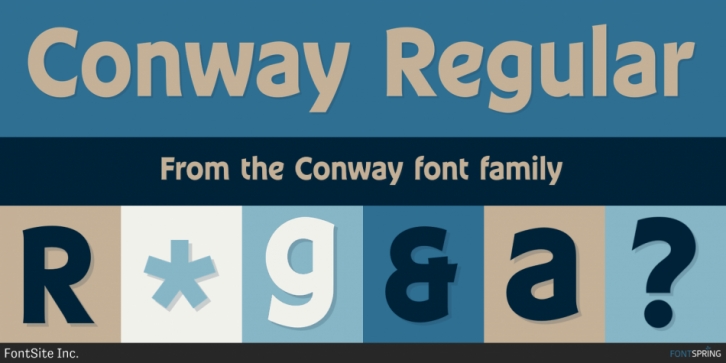 Conway font preview