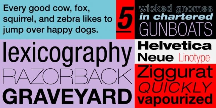 Helvetica Neue LT Std font preview