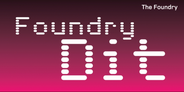 Foundry Dit font preview