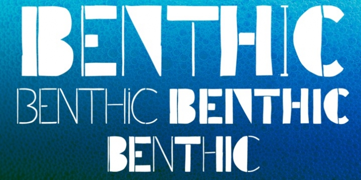 Benthic font preview