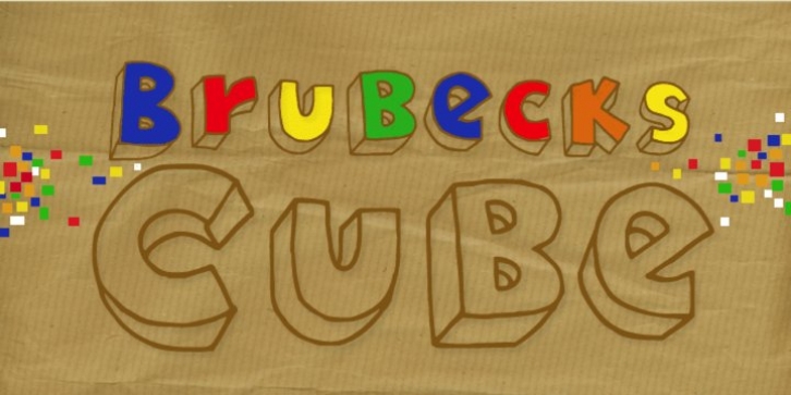 Brubecks Cube font preview