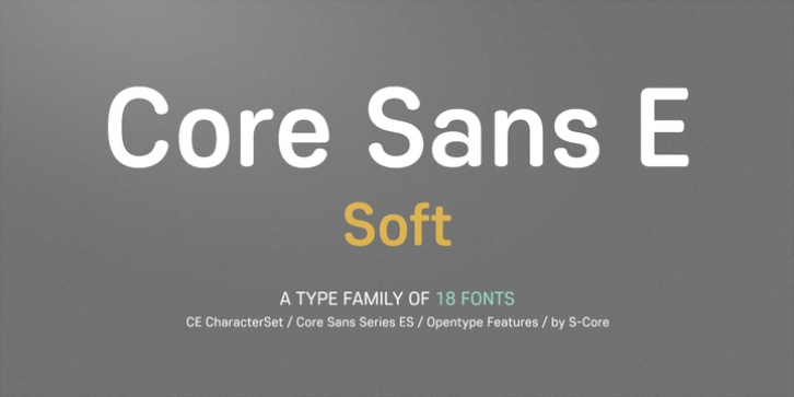Core Sans ES font preview