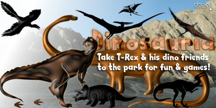 Dinosauria font preview
