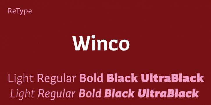 Winco font preview