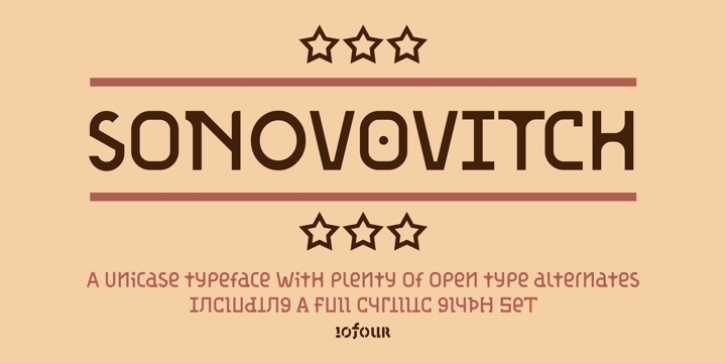sonovovitch font preview